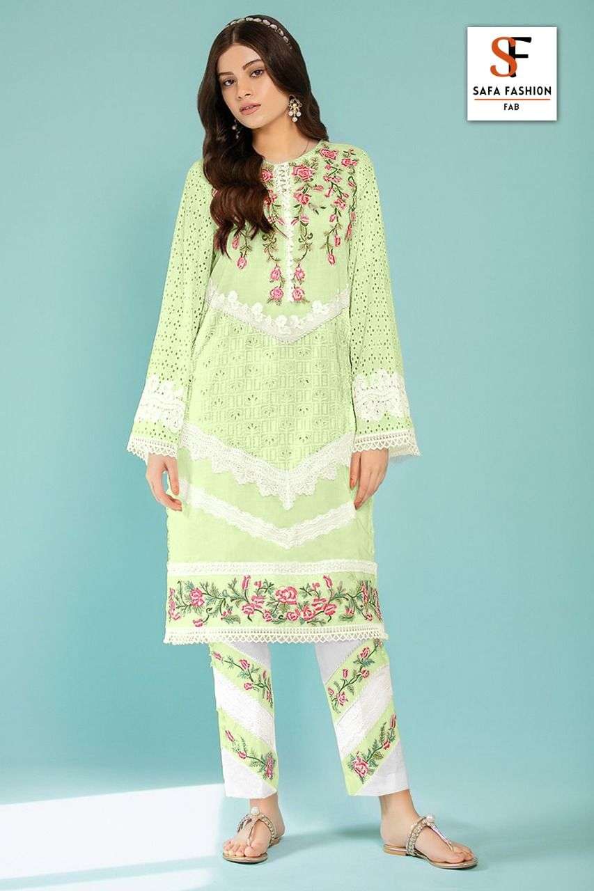 LUXURY FORMALS BY SANA FASHION 01 TO 04 SERIES STYLISH FANCY BEAUTIFUL COLORFUL CASUAL WEAR & ETHNIC WEAR PURE COTTON KURTIS WITH BOTTOM AT WHOLESALE PRICE